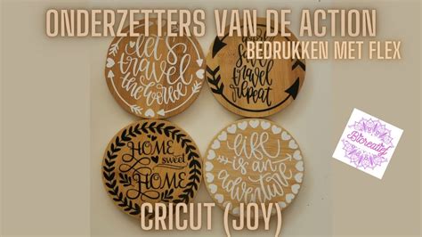 Cricut Joy NL Action Onderzetters Met Flex Bedrukken YouTube