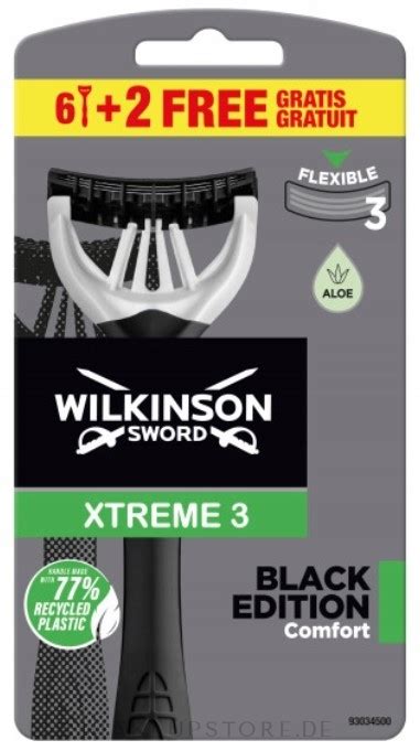 Wilkinson Sword Xtreme Black Edition Einweg Rasierset St