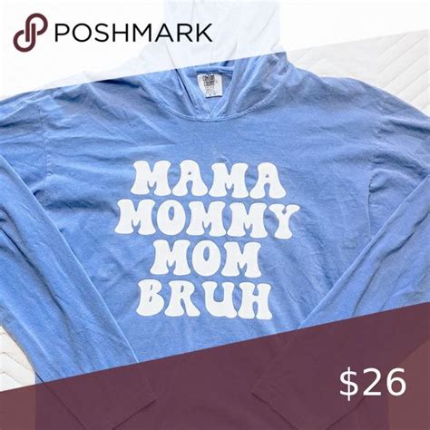 New Mama Mommy Mom Bruh Hooded Comfort Colors Long Sleeve Comfort