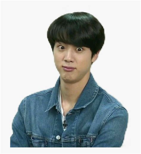 Bts Jin Funny Face Hd Png Download Transparent Png Image Pngitem