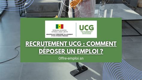 Recrutement Ucg Comment Déposer Un Emploi à La Sonaged Offre