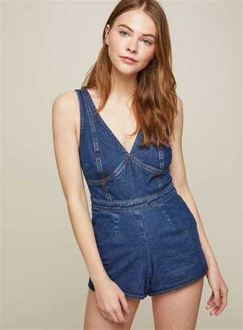 Pinterest Denim Playsuit Date Night Outfit Miss Selfridge Overall