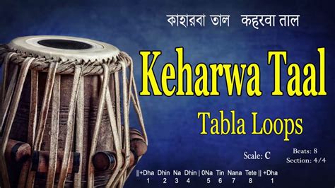 Keharwa Taal Scale C Bpm Tabla Loops Youtube