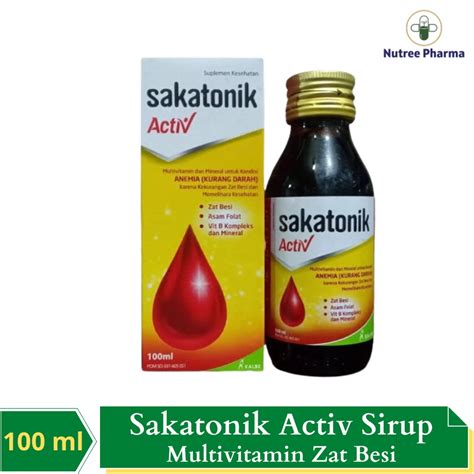 Jual Sakatonik Activ Sirup Ml Multivitamin Zat Besi Shopee