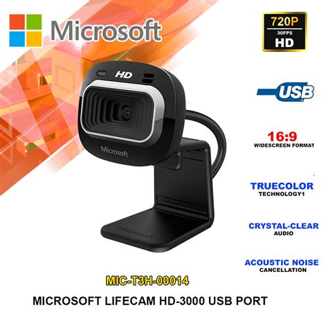 Microsoft LifeCam HD-3000 Webcam - The Computer Guy Charmhaven