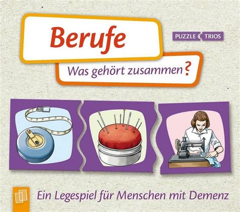 Verlag An Der Ruhr Puzzle Berufe Was Gehört Zusammen Ein Legespiel