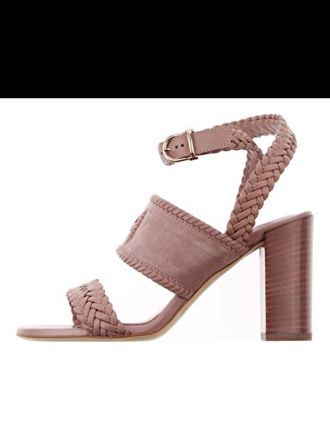 Sandalette Suede Leder Nude DELSCHER Fashion