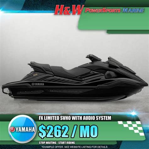 New 2023 Yamaha WaveRunner FX SVHO With Audio System 75672 Marshall