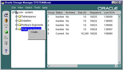 Creating New Redo Log Files Oracle