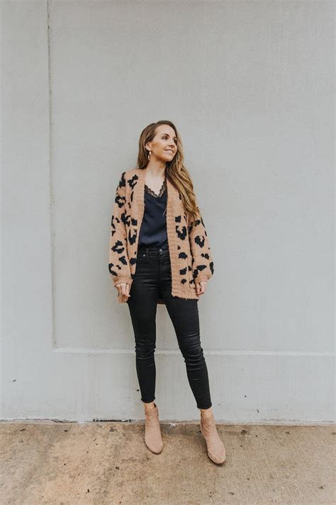 4 Cute Leopard Cardigan Outfit Ideas Merrick S Art