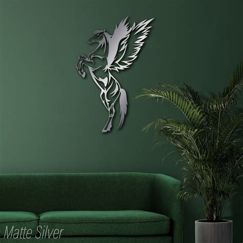 Metal Pegasus Wall Art Horse With Wings Pegasus Wall Decor Winged