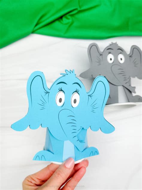 Horton Hears A Who Paper Cup Craft [Free Template]