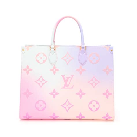 T Ng H P V I H N V Louis Vuitton Pink And White Bag Hay Nh T