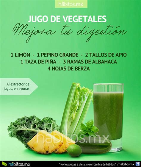 JUGO DE VEGETALES MEJORA TU DIGETIÓN Hábitos Health Coaching