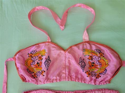 Vintage 1940s 50s Sweetheart Souvenir Lingerie Set Etsy