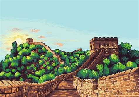 Pixilart The Great Wall Of China By LeanBeef