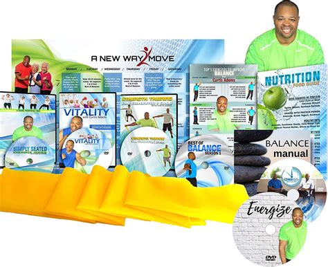 Vitality 4 Life with Curtis Adams - Seniors Fitness DVDs + Resistance ...