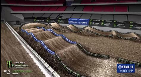 2018 Glendale Supercross - Animated Track Map - GD2 - Motocross Videos ...