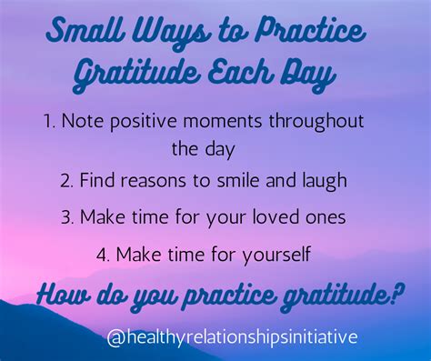 Small Ways To Practice Gratitude Each Day Healthy Relationships