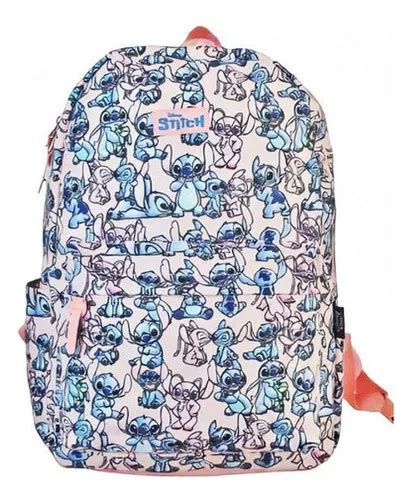 Mochila De Costas Juvenil Luxcel Stitch Rosa MercadoLibre