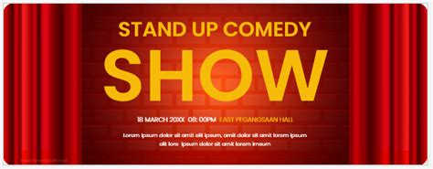 Comedy Show Ticket Templates for Word | Download Edit Print