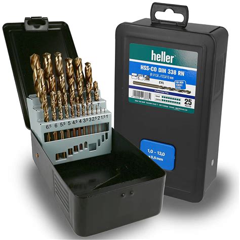 Heller Tools Hss Co Din Rn Cobalt Stainless Steel Drill Bit