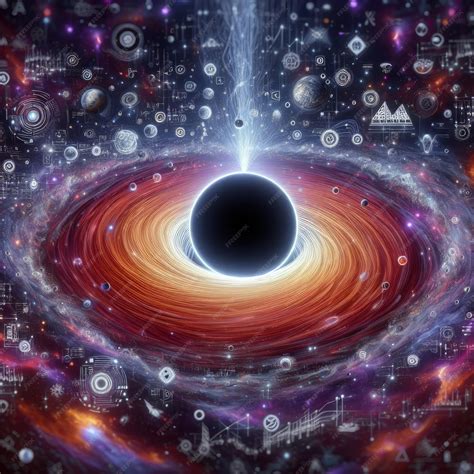 Premium Photo Artificial Intelligence And Black Hole With Generative Ai