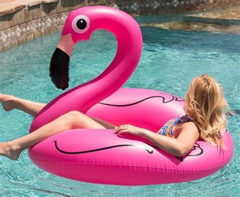 Opblaasbare Flamingo Diameter Cm Wit Mega Flamingo Opblaasbaar