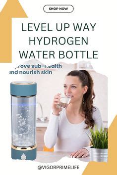 Level Up Way Hydrogen Water Bottle Generator New Technology Glass