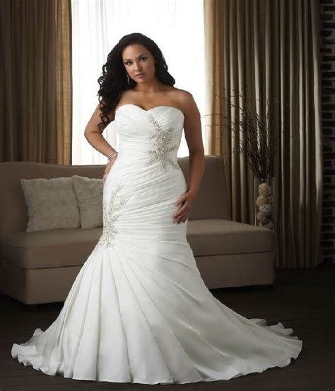 Plus Size Wedding Dresses Mermaid Style4