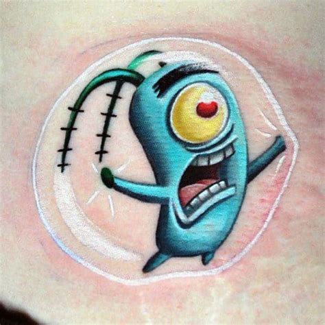 Spongebob Tattoo Designs For Men Inspiration Guide Cartoon