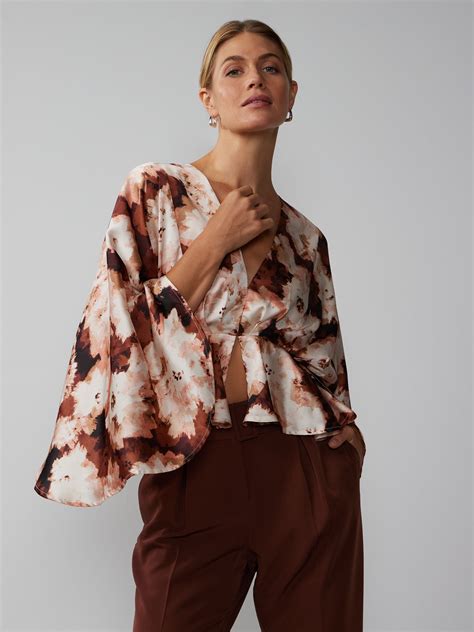 Kimono Sleeve V Neck Blouse New York And Company