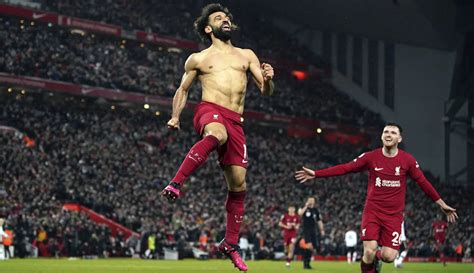 Foto Sumbang Brace Saat Hancurkan Mu Mohamed Salah Catatkan Diri Jadi