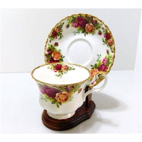 Royal Albert Old Country Roses Footed Teacup Saucer Bone China No