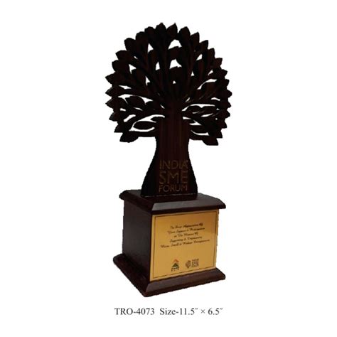 Printed Brown Wooden Trophy Plaques Shape Rectangular Size 11 5 X