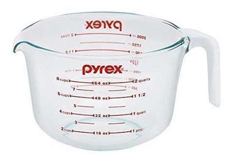 Pyrex Prepware Taza Medidora De 8 Tazas 1 Unidad paquete Envío gratis