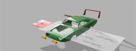 Fichier Stl Dodge Daytona à Léchelle 110 257 Empattement 👽・plan Pour