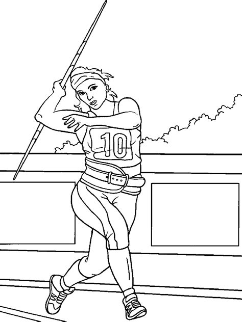 44 coloriages d athlétisme ColoringPagesOnly