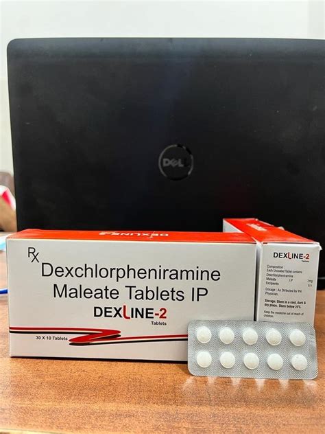 Dexchlorpheniramine Mg Maleate Tablets Ip Dexline At Rs Strip