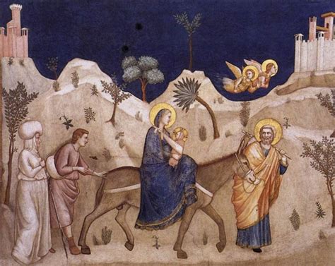 Flight into Egypt, c.1311 - c.1320 - Giotto - WikiArt.org