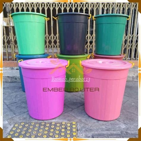 Jual Ember Air Plastik Tutup Liter Warna Ember Plastik Besar