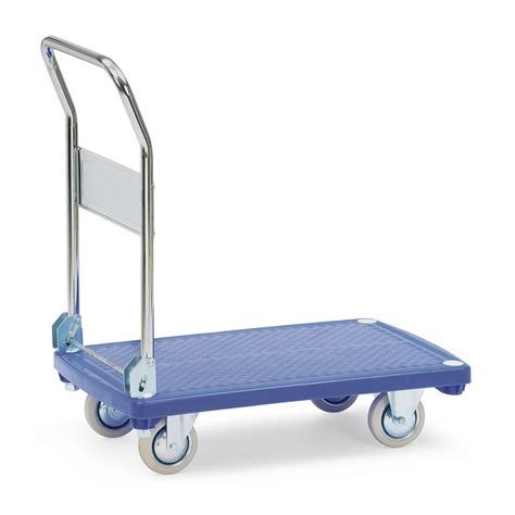 Storeroom Trolleys Fetra Platform Trolley Push Brackets Folding Down