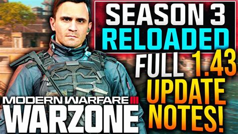 Whosimmortal Warzone Full 1 43 Update Patch Notes Major Meta Update