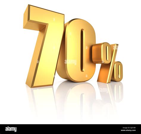 Gold 70 Percent Stock Photo - Alamy