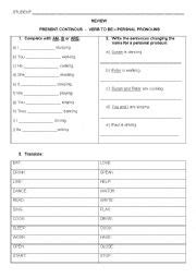 Present Continuous Esl Worksheet By Teacherjosiane