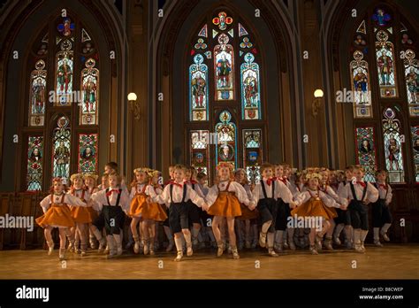 Children folk dance concert show in Riga the capital of Latvia, Europe ...