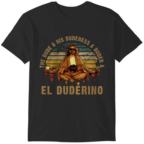 The Big Lebowski Vintage T Shirt The Dude Abides 90s Moive Retro Shirt