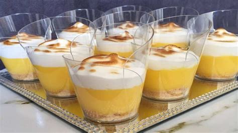 Verrines façon tarte au citron meringue Simples Recette Facile