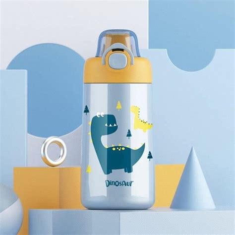 Gourde Bidon Light Blue Ml Tasse Thermos De Ml Pour Enfants