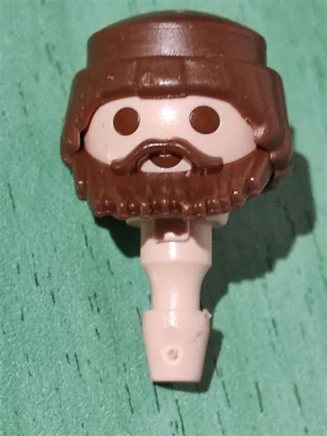 PLAYMOBIL TÊTE PERRUQUE Barbe Barbe Vikings Romains Pirates Tribune EUR